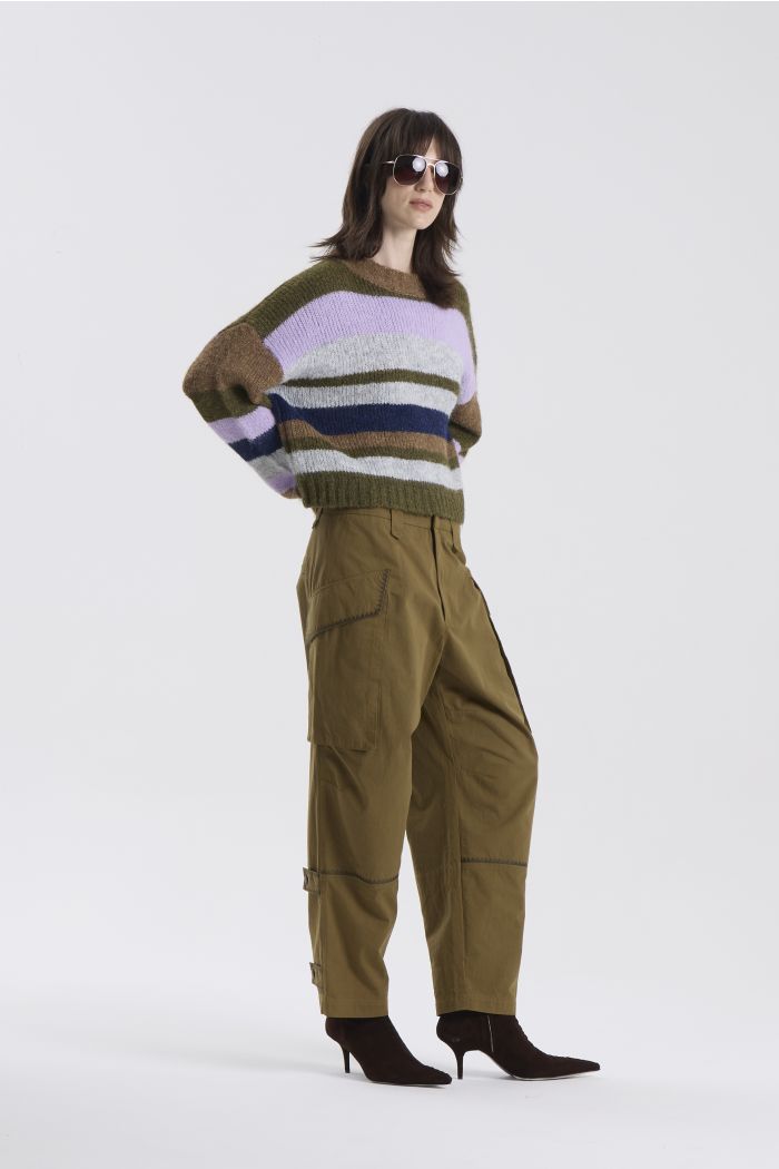 NESS ISA CARGO PANTS ARMY