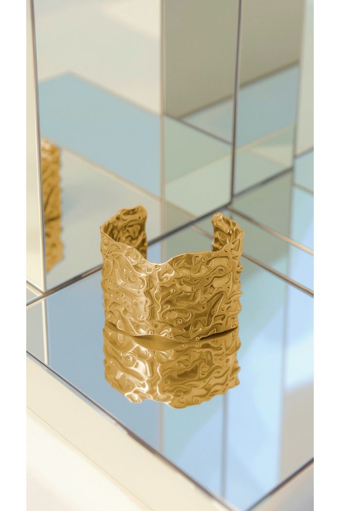 BRAZALETE CORAL DORADO