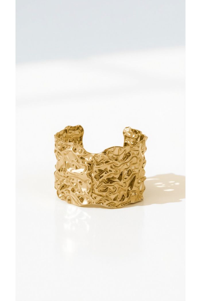 BRAZALETE CORAL DORADO