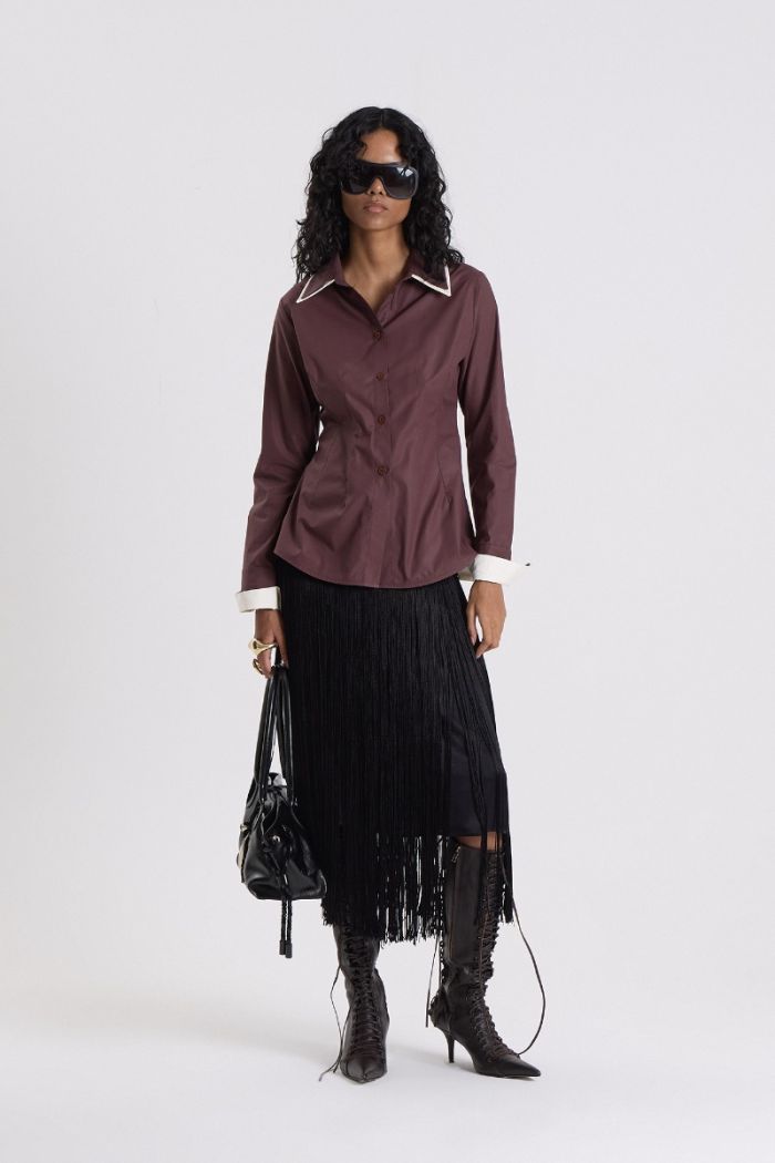 CAMISA RAMSES MARRON