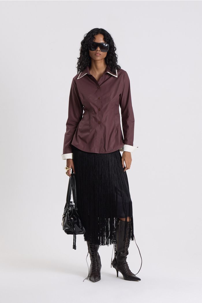 CAMISA RAMSES MARRON