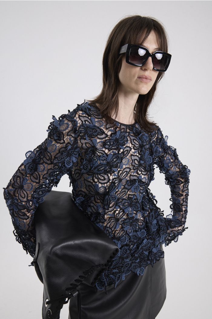 FLORENCE LOUISA TOP AZUL