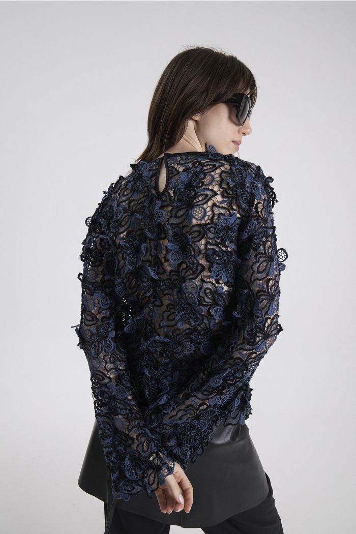 FLORENCE LOUISA TOP AZUL