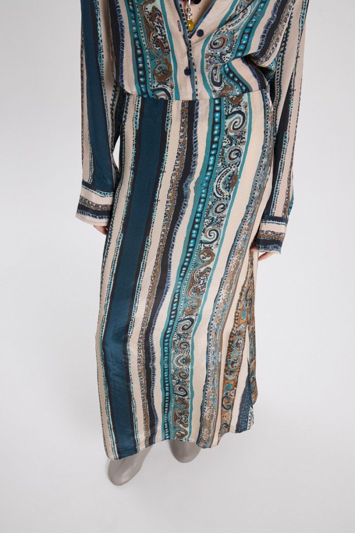 LENNON SABRINA LONG SKIRT AZUL