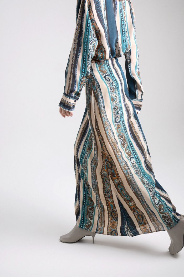 LENNON SABRINA LONG SKIRT AZUL