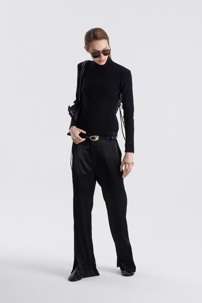 PANTALON COLUMNA NEGRO