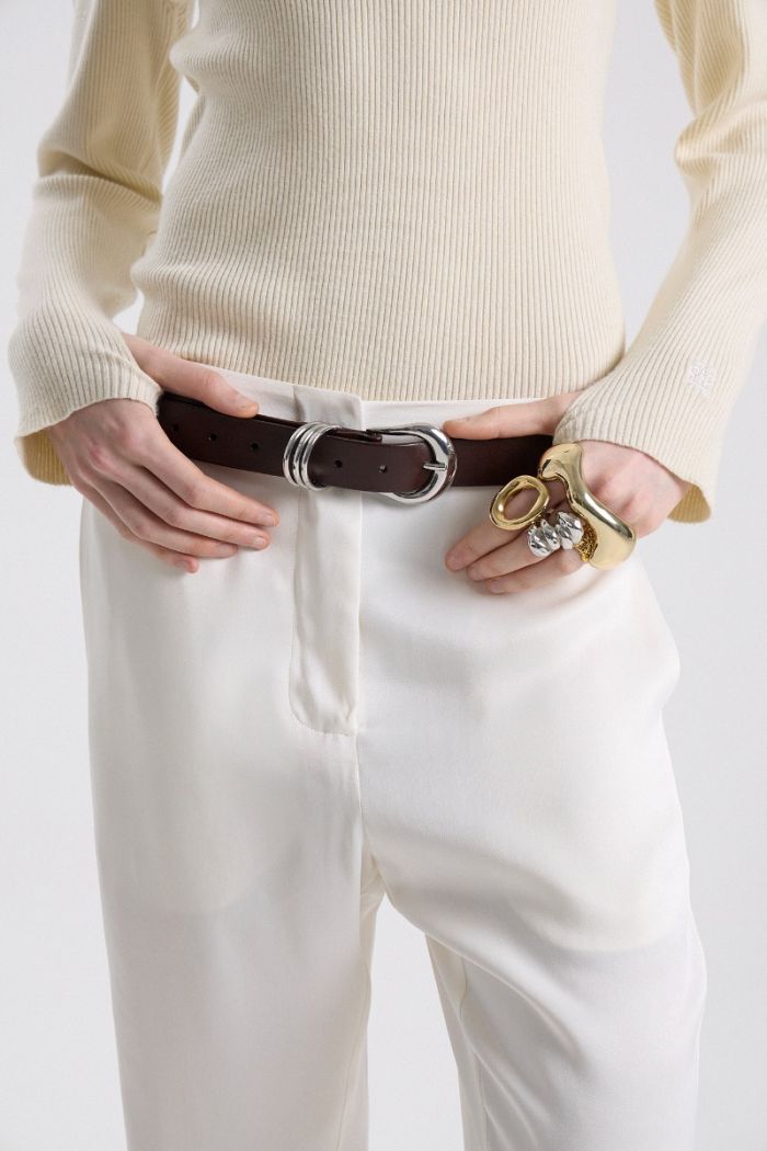 PANTALON COLUMNA OFF WHITE