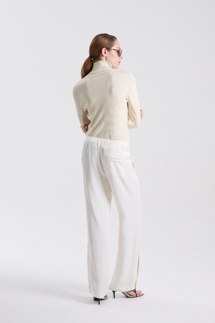 PANTALON COLUMNA OFF WHITE