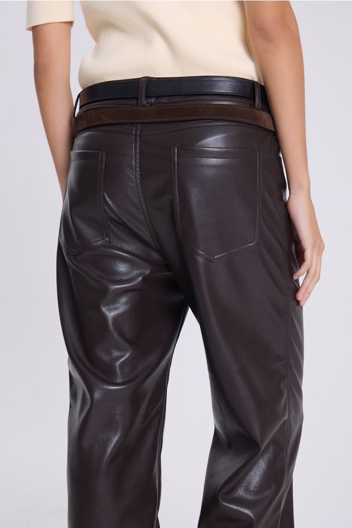 PANTALON FLARE ASTRO MARRON
