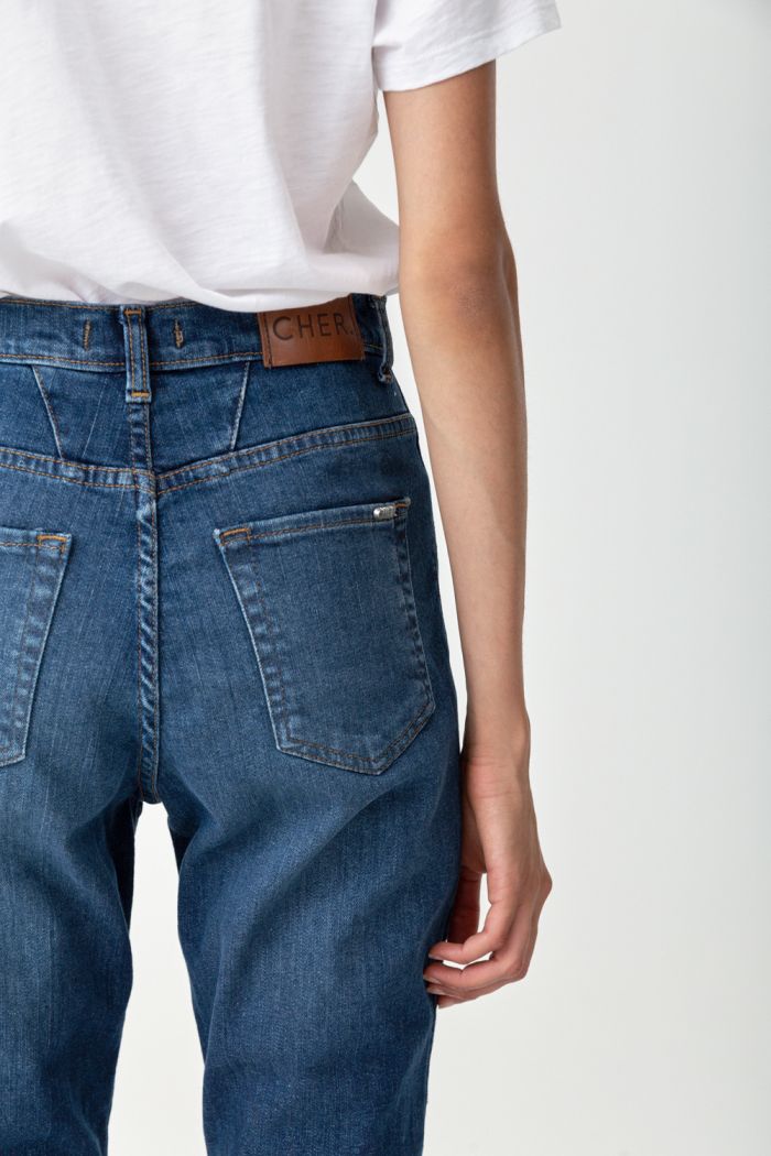 MOM FIT TARTAN AZUL AZUL