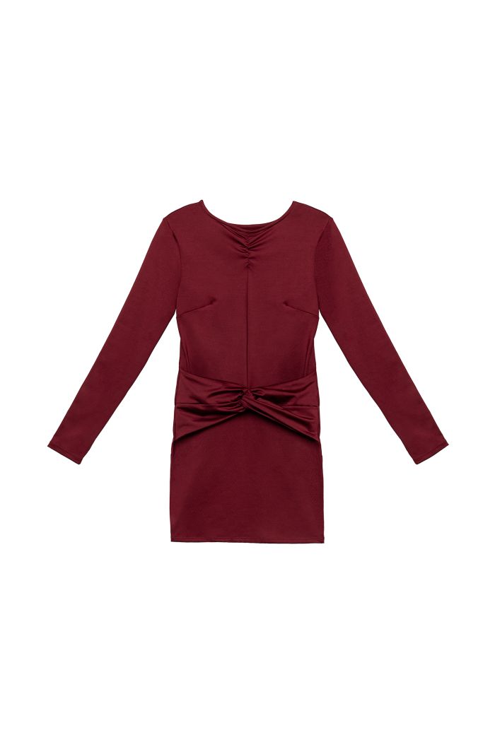 VESTIDO CORTO DARIA BORDEAUX