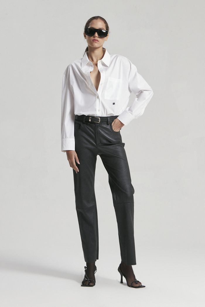 PANTALON MILA NEGRO BRILLANTE