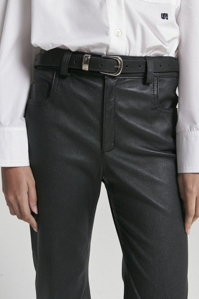 PANTALON MILA NEGRO BRILLANTE