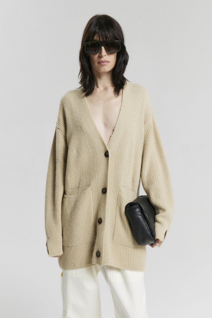 CARDIGAN VALENTINA CRUDO