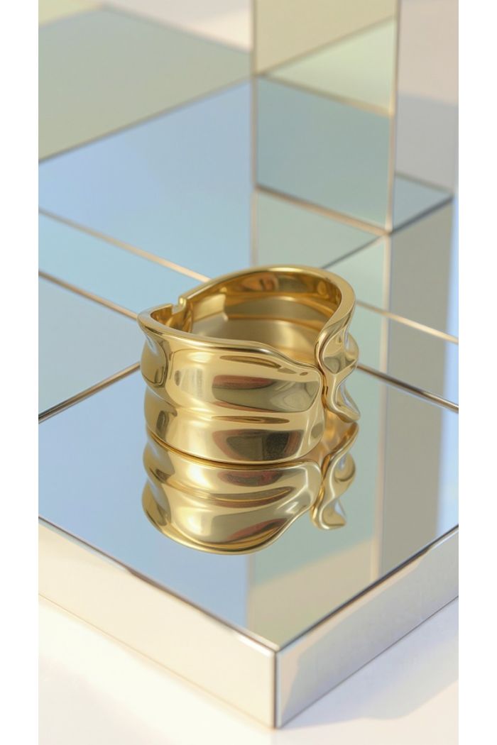 PULSERA CORAL DORADO