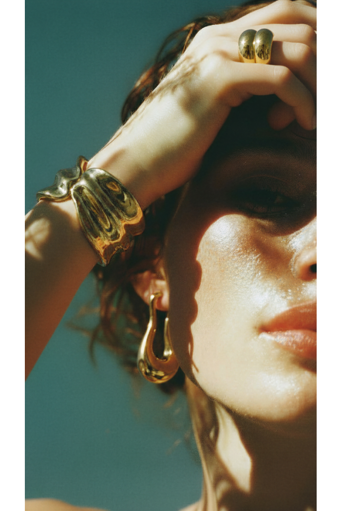 PULSERA CORAL DORADO