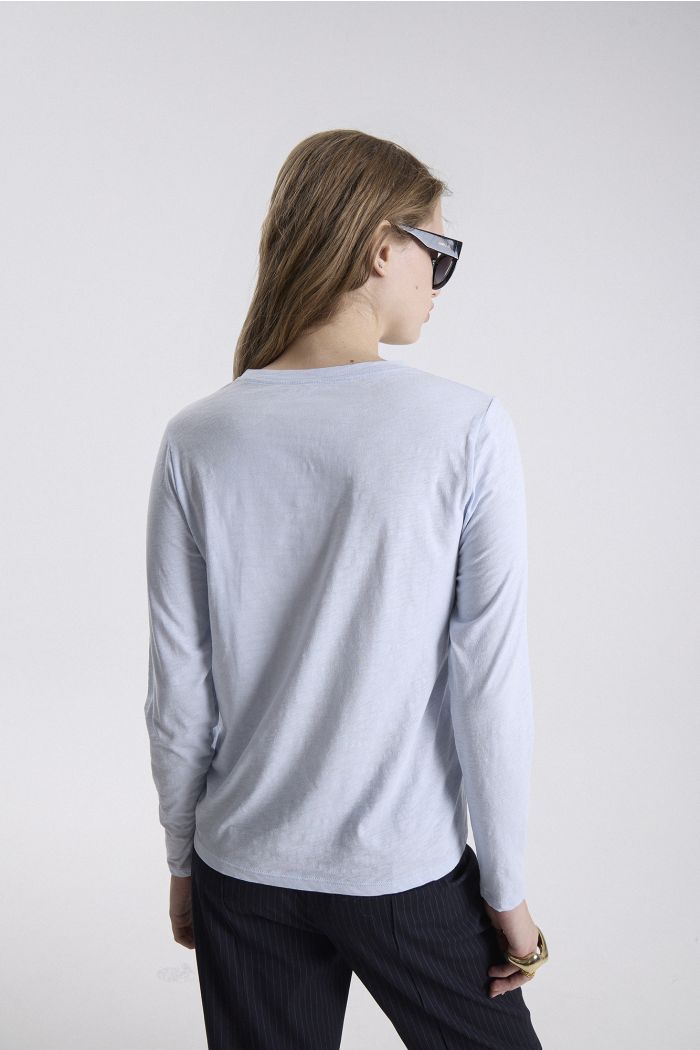 REMERA ML JORA CELESTE