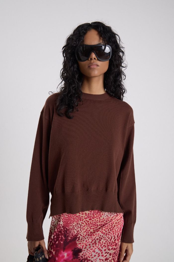 SWEATER AGENI CHOCOLATE