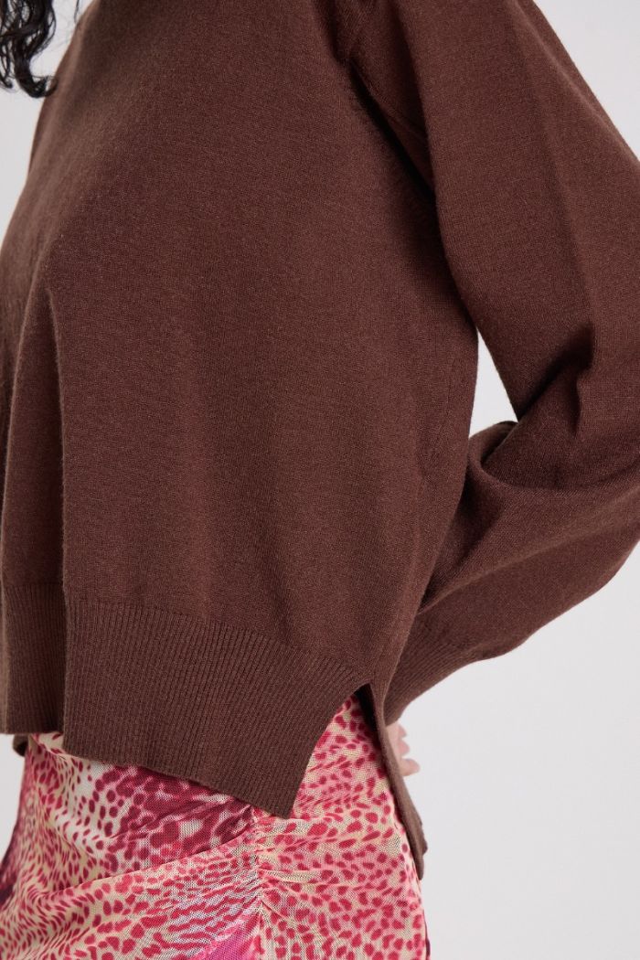 SWEATER AGENI CHOCOLATE