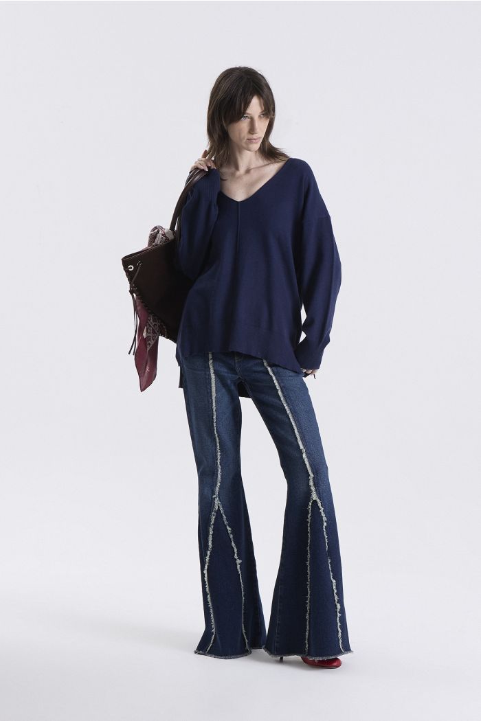 SWEATER V AGENI MARINO