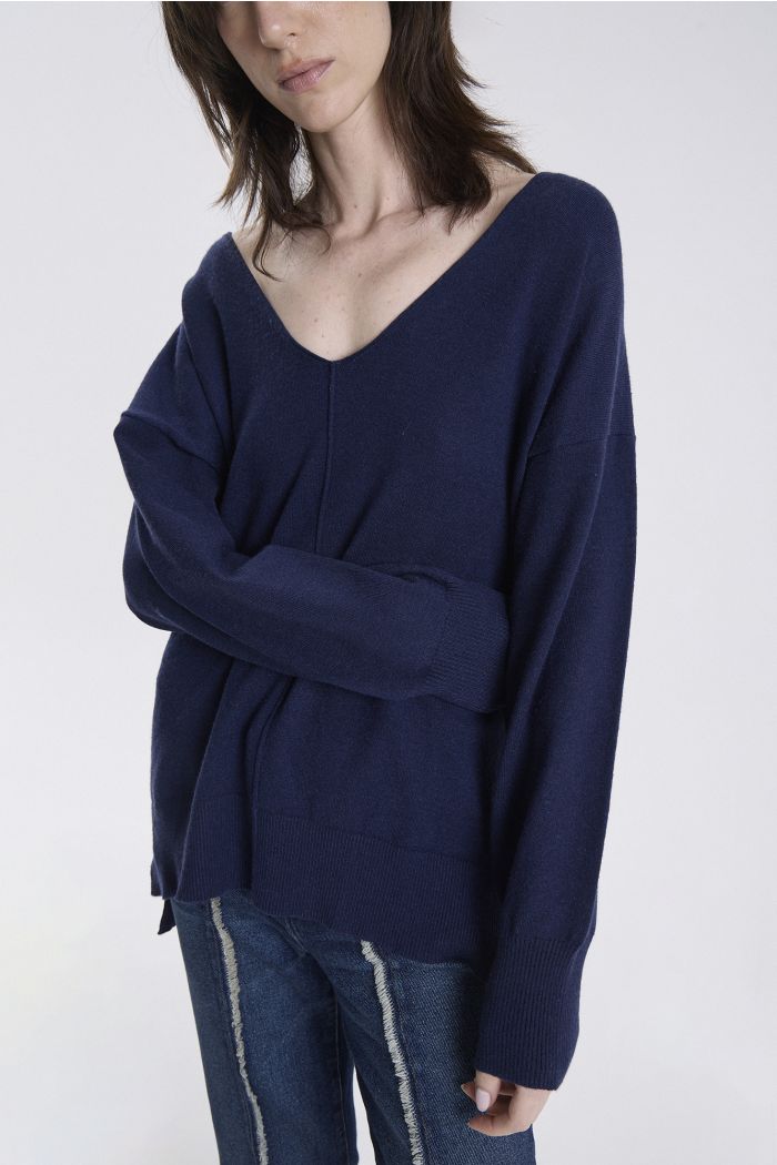 SWEATER V AGENI MARINO