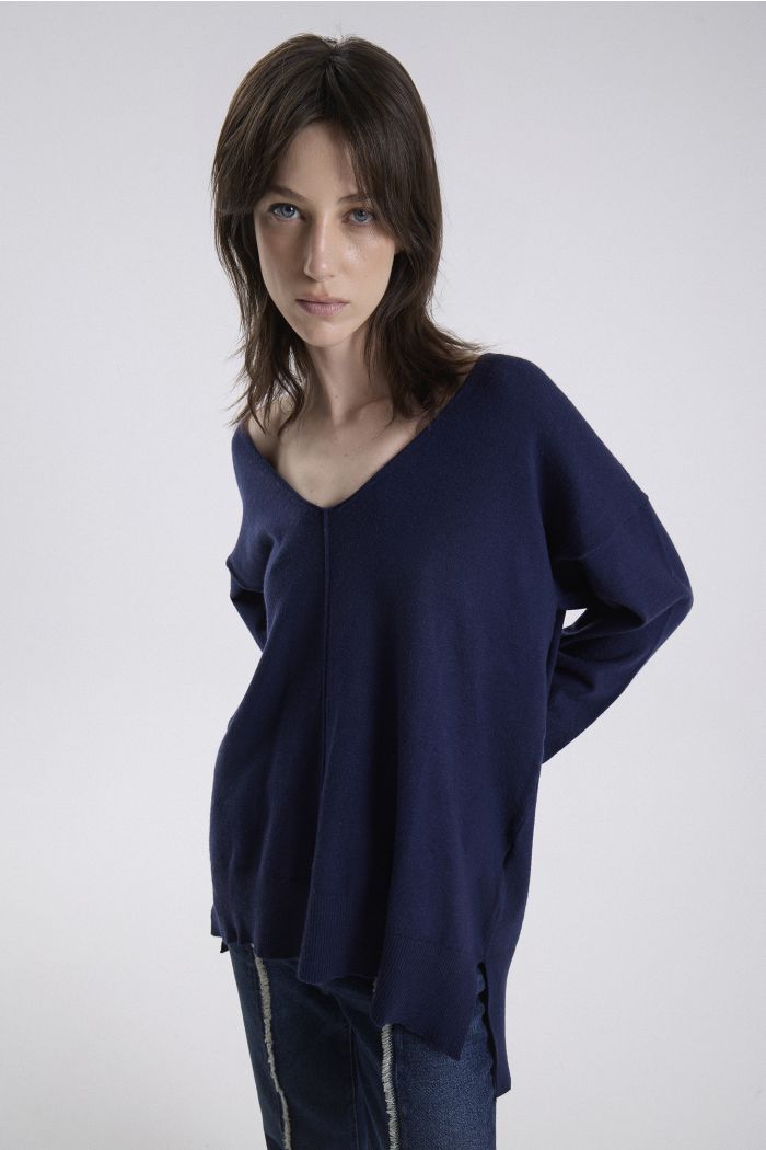 SWEATER V AGENI MARINO