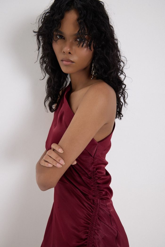 VESTIDO PERET BORDEAUX