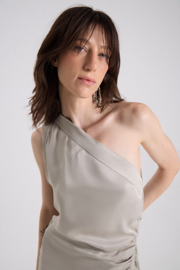 VESTIDO PERET CEMENTO