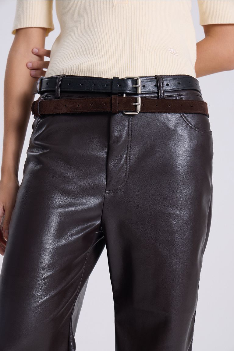 PANTALON FLARE ASTRO MARRON