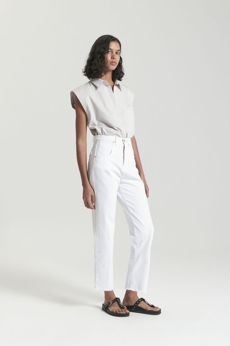 STRAIGHT CROP WATERHOUSE BLANCO BLANCO