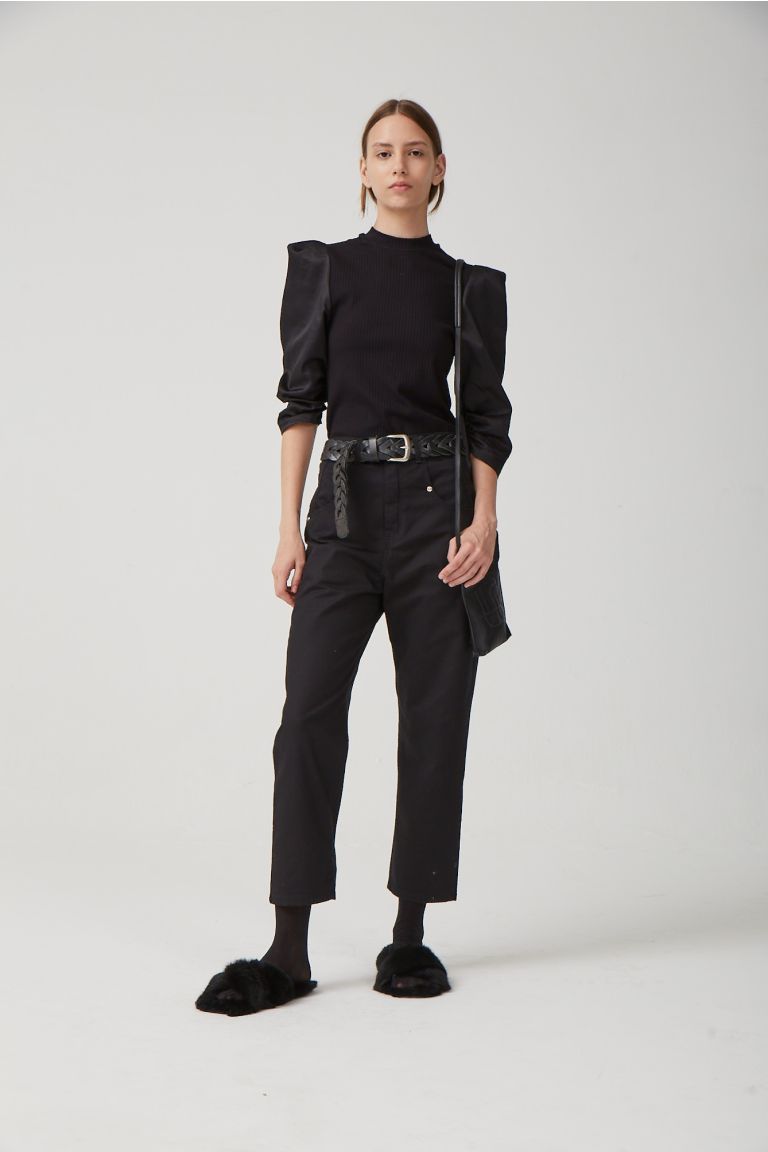 PANTALON STRAIGHT FRANKS NEGRO