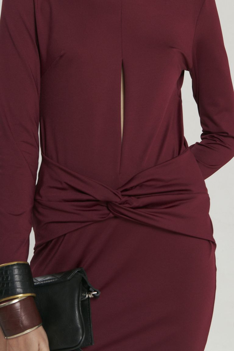 VESTIDO CORTO DARIA BORDEAUX