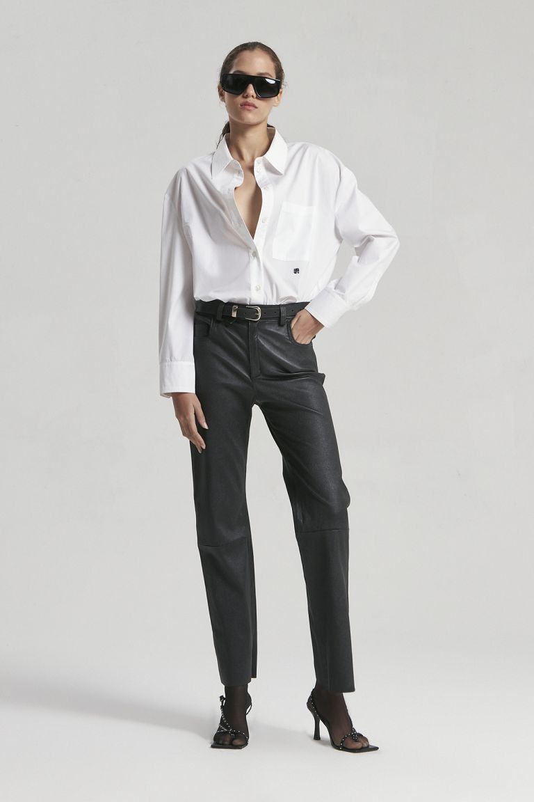 PANTALON MILA NEGRO BRILLANTE