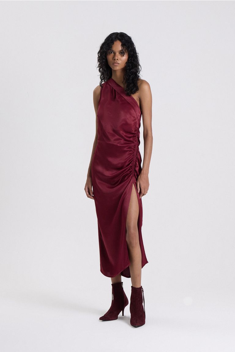 VESTIDO PERET BORDEAUX